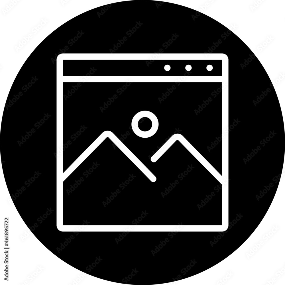 Obraz premium web design glyph icon
