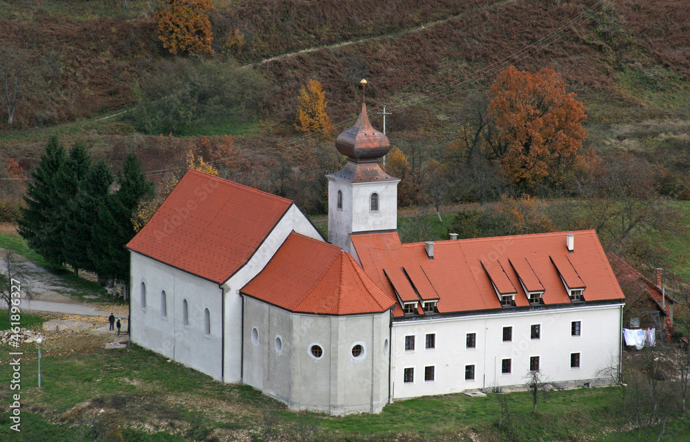 Franciscan monastery and church of Saint Anthony of Padua in Cuntic, Croatia