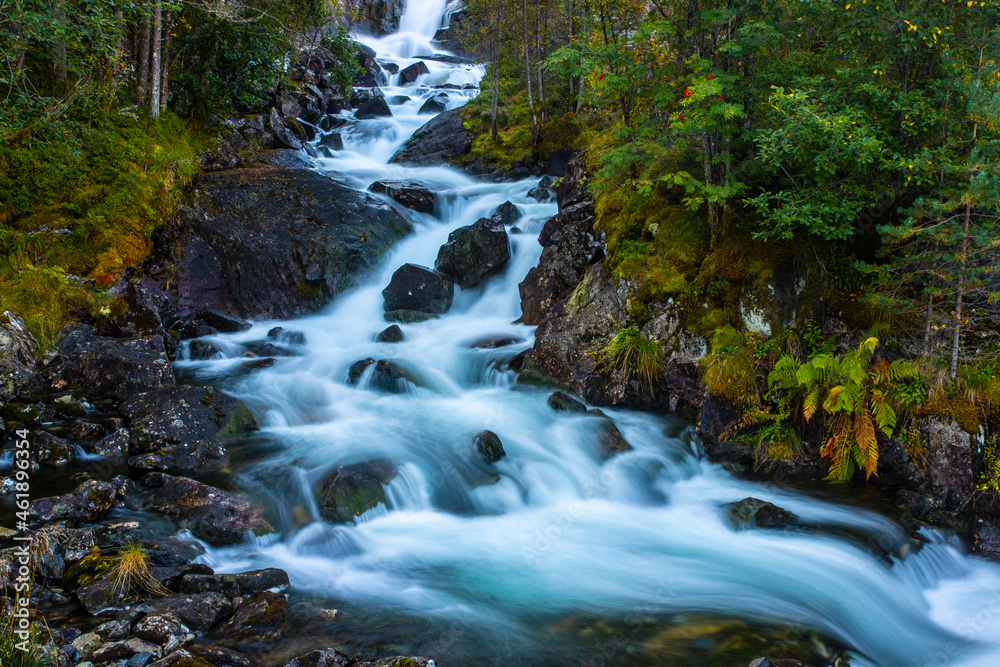 langfoss waterfall, Norway
