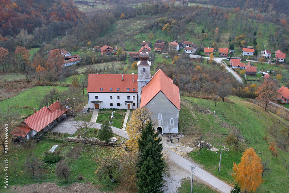 Franciscan monastery and church of Saint Anthony of Padua in Cuntic, Croatia