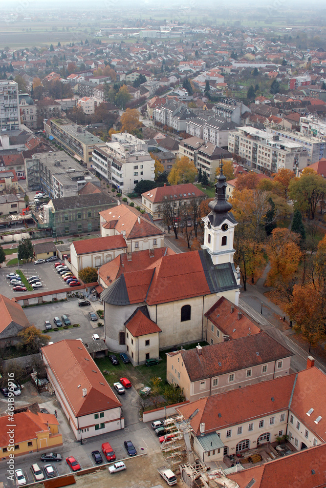 Obraz premium Cathedral of Saint Teresa of Avila in Bjelovar, Croatia
