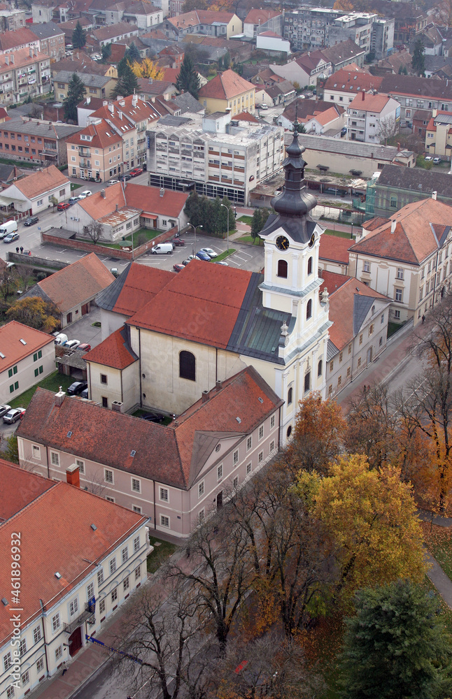 Obraz premium Cathedral of Saint Teresa of Avila in Bjelovar, Croatia