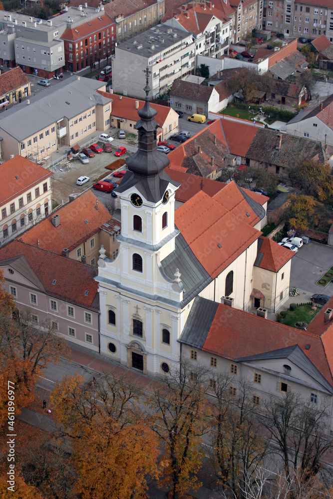 Fototapeta premium Cathedral of Saint Teresa of Avila in Bjelovar, Croatia
