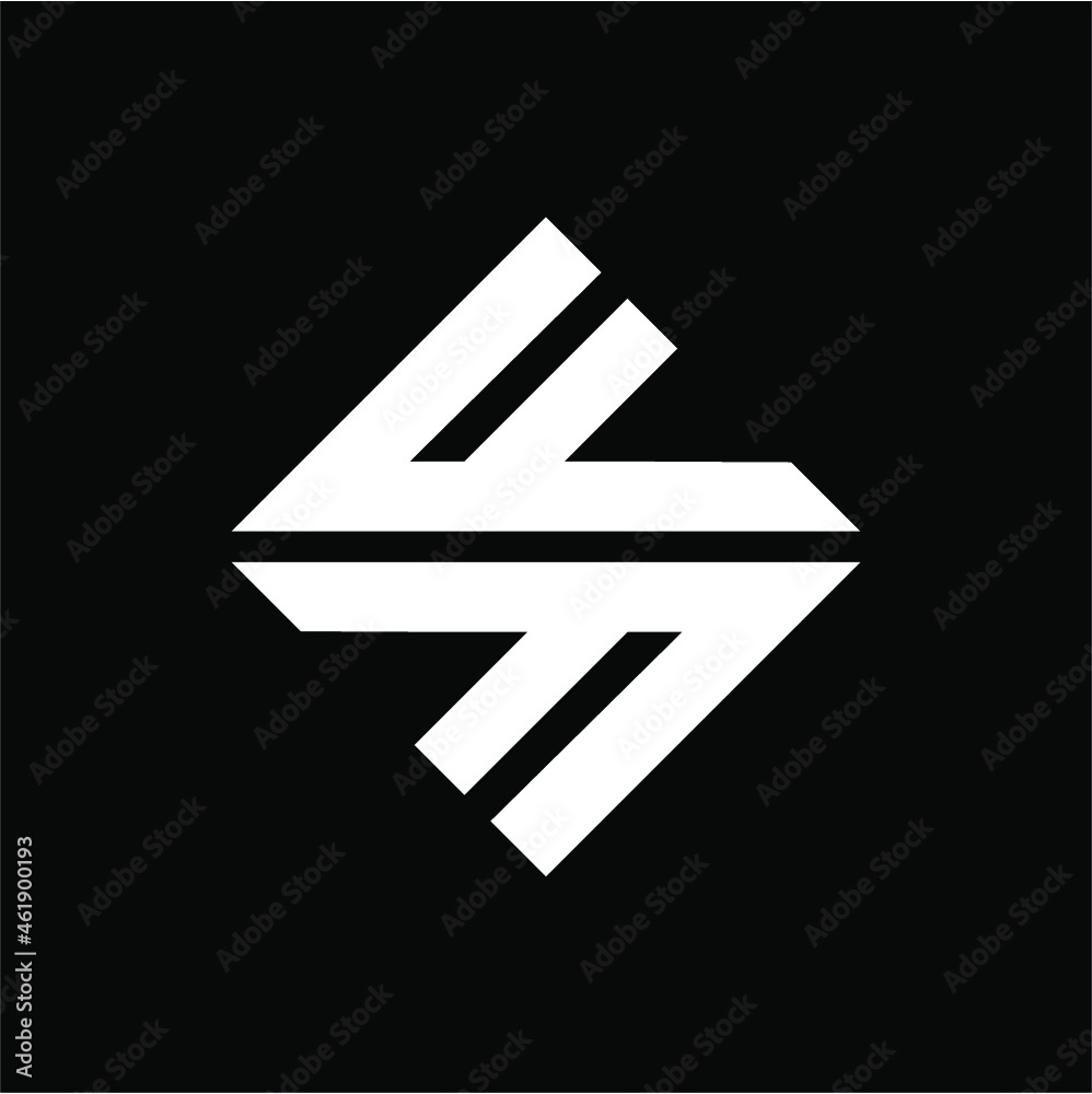 FF initial rectangle logo vector image FF initial rectangle logo vector image