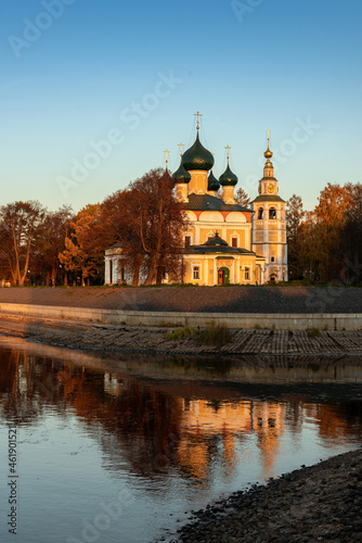 Spaso-Preobrazhensky Cathedral in ancient town of Uglich in Russia	
