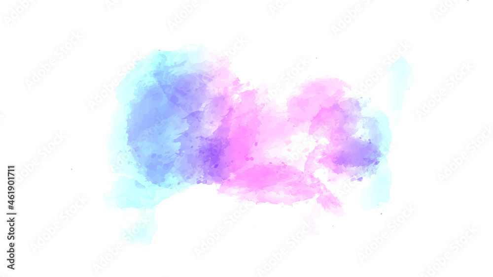 Abastract watercolor background banner. Vector watercolor colorful brush. 