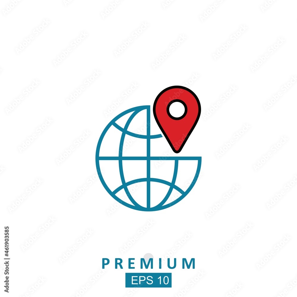 map point - connect internet. logo vector map point - connect internet. logo vector