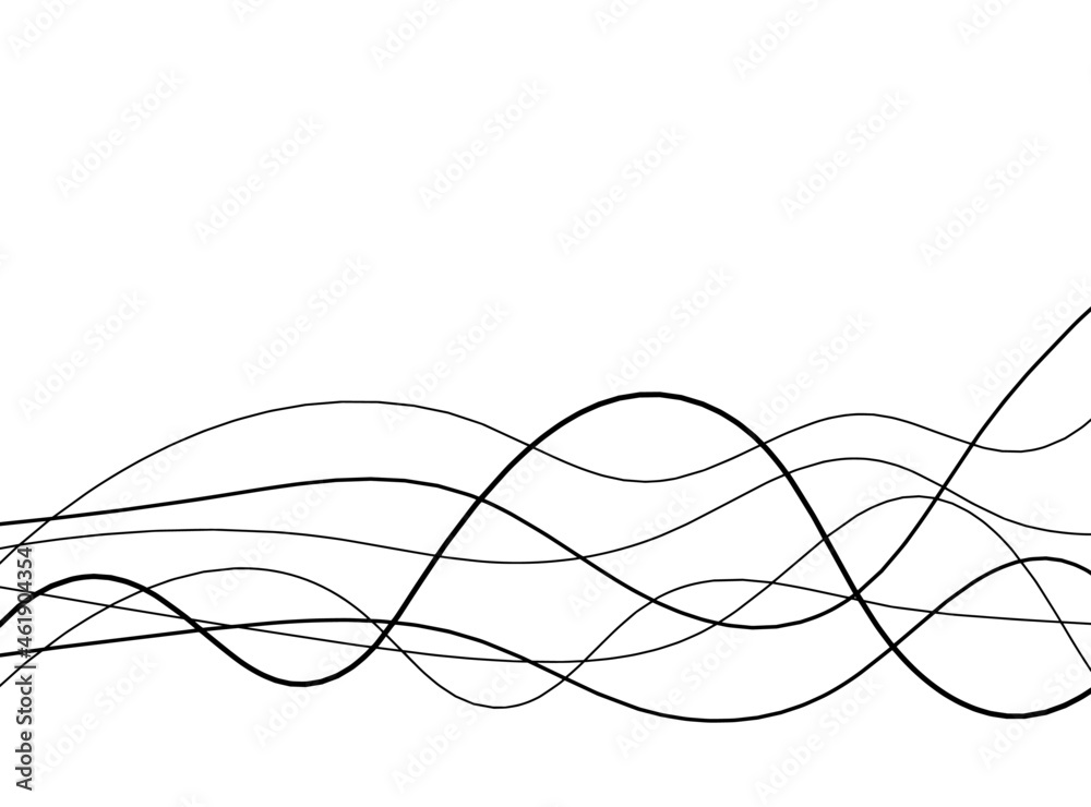 Abstract continuous lines drawing on white as background. Vector Abstract continuous lines drawing on white as background. Vector