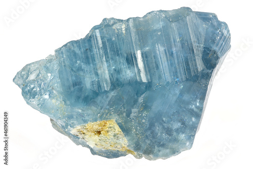 Slika na platnu aquamarine crystal from Vietnam isolated on white background