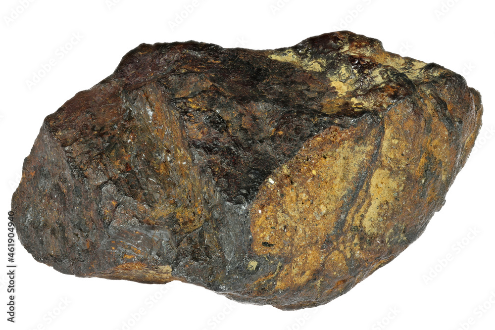 fragment of the Muonionalusta meteorite isolated on white background fragment of the Muonionalusta meteorite isolated on white background
