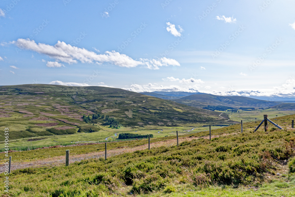 Scottish sunny landscape near Inverness - Scotland
