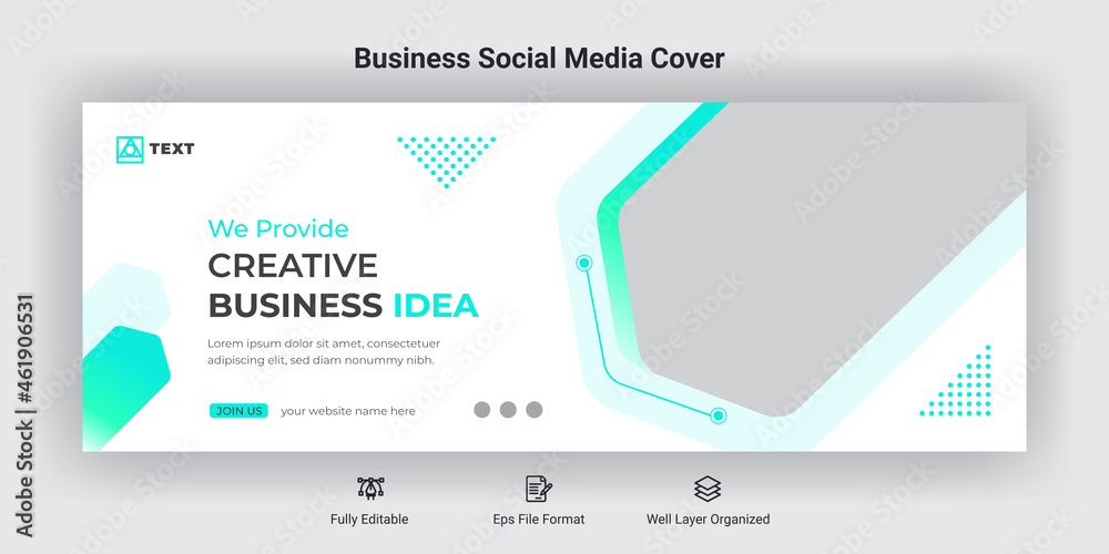 Business marketing social media facebook cover banner post template Business marketing social media facebook cover banner post template