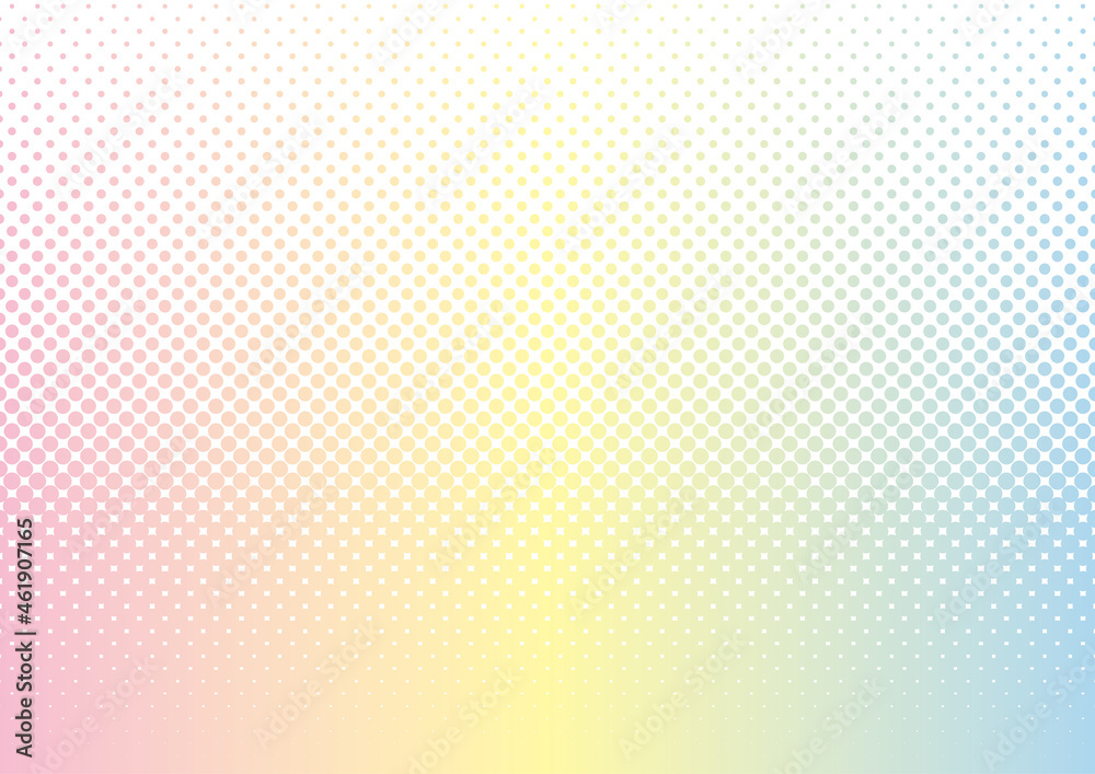 ハーフトーン 背景 レインボー パステル Stock Vector Adobe Stock