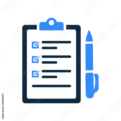 Examination, checklist, list icon. Use for commercial purposes, print media, web or any type of design projects. © Jewel