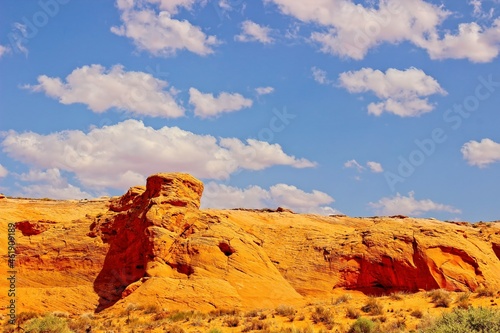Rock Outcropping In Arizona High Desert