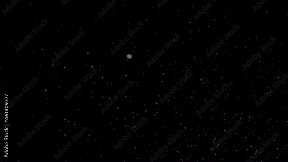 Dust in the Air effect, Swirling Dust particles over black background