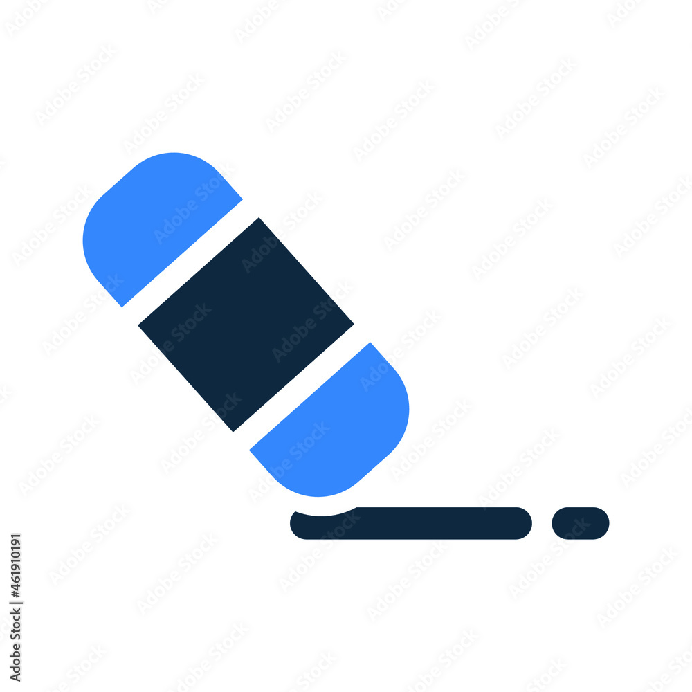 Eraser, rubber, trash, clean icon. Editable vector graphics. Eraser, rubber, trash, clean icon. Editable vector graphics.