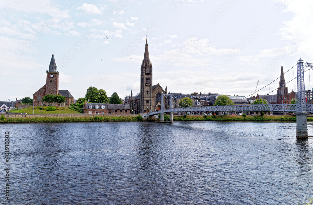 Free North Church by the river Ness in Inverness - Scotland