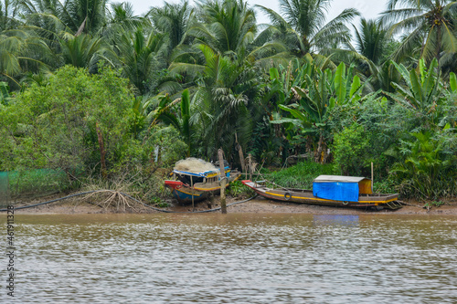 Mekong River Delta in Vietnam. Beautiful landscape and destination in Southeast Asia © lrpizarro