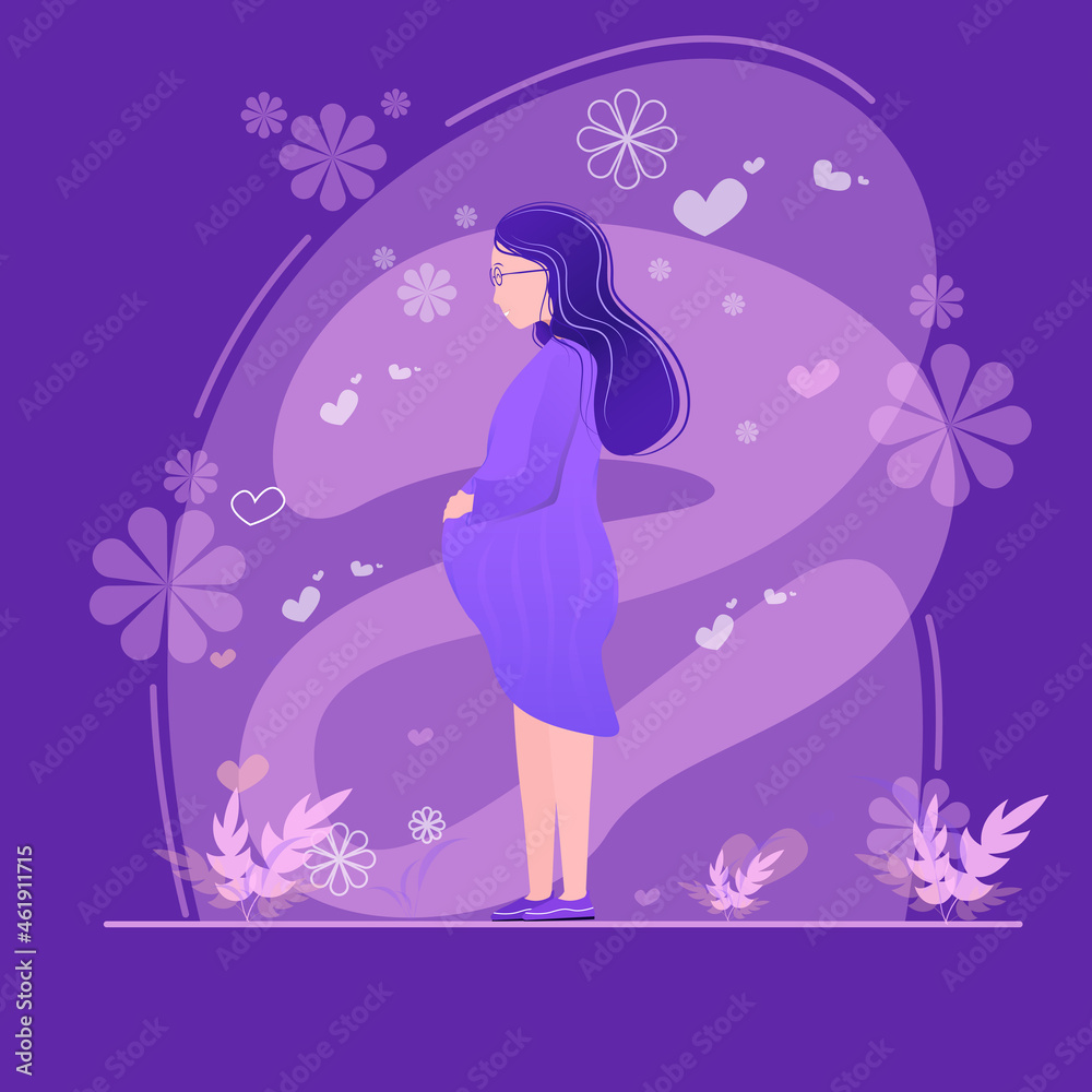 pregnant girl on a beautiful background pregnant girl on a beautiful background