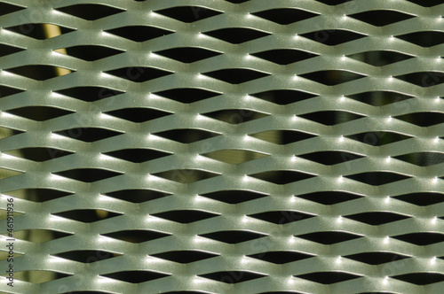 Wallpaper Mural Silver metal pattern with holes (wall fence) makes for a beautiful background Torontodigital.ca