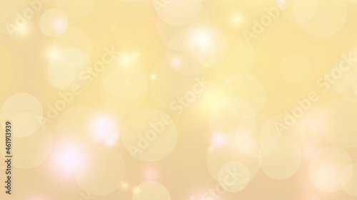 Golden background with bokeh sparkles