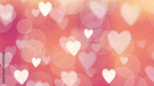 background with bokeh hearts