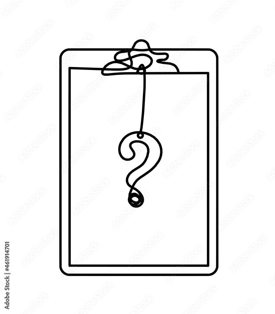 Abstract paper with pen as line drawing on white background. Vector Abstract paper with pen as line drawing on white background. Vector