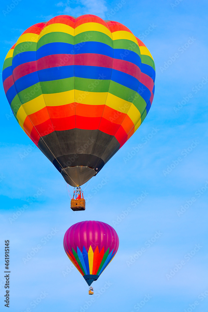 Obraz premium Colorful Hotair Balloon in Flight