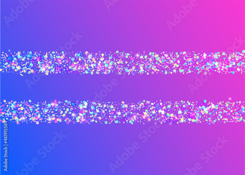 Falling Tinsel. Laser Prismatic Illustration. Kaleidoscope Confe