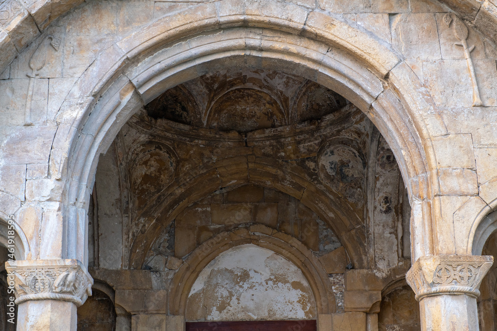 columns and arch in the Bagrat temple in Kutaisi columns and arch in the Bagrat temple in Kutaisi
