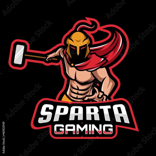 Sparta Guardian Warrior Gaming Mascot Logo