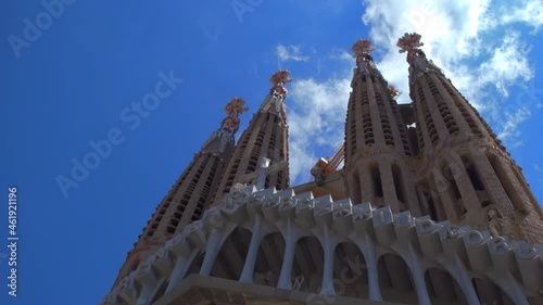 Detail of the Passion facade, Cathedral of the Holy Family (Sagrada Familia).