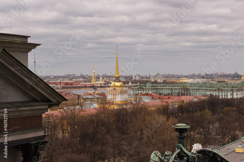 view of saint petersburg from the roof of isaac's cathedral © lindely