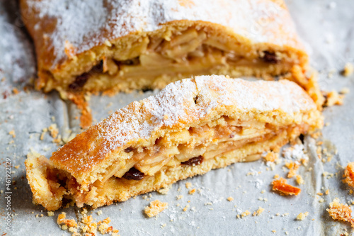 Wallpaper Mural sliced apple strudel close up Torontodigital.ca