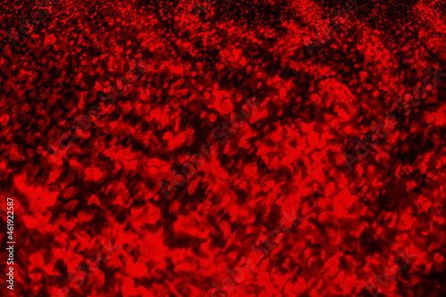 Dark red splatters textured surface above on a black background