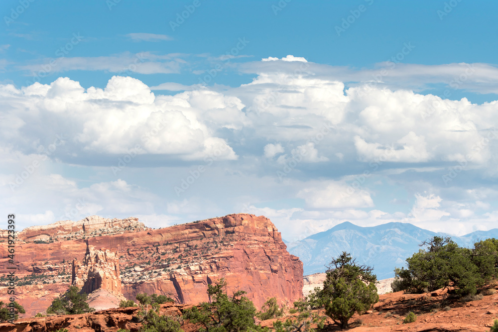 on the road Scenic Byway in Capitol Reef National Park in United States of America