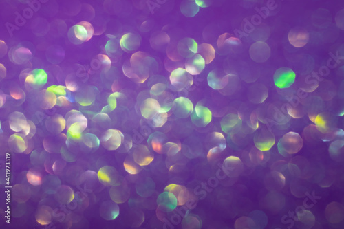 Out of focus abstract texture bokeh glowing lights background lighting effects created with camera