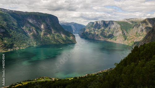 View of Naerøyfjord, UNESCO s world heritage sight! 
