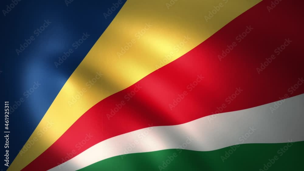 Flag of Seychelles Waving in the Wind (CG | LOOP) Flag of Seychelles Waving in the Wind (CG | LOOP)