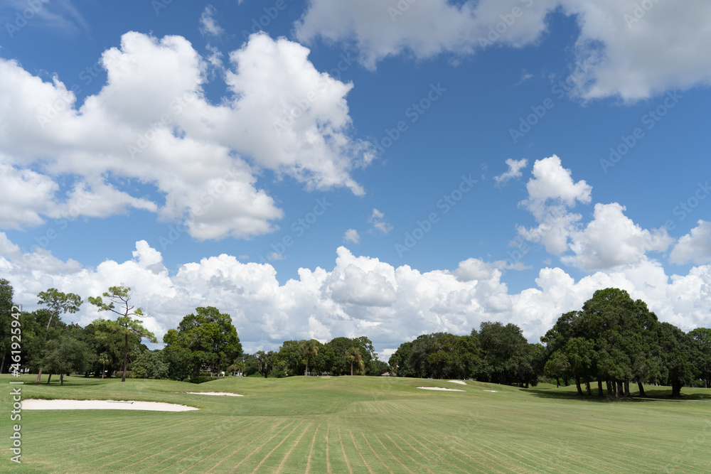 Golf course sky
