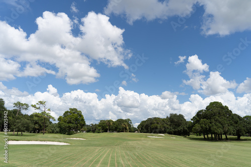 Fototapeta Naklejka Na Ścianę i Meble -  Golf course sky