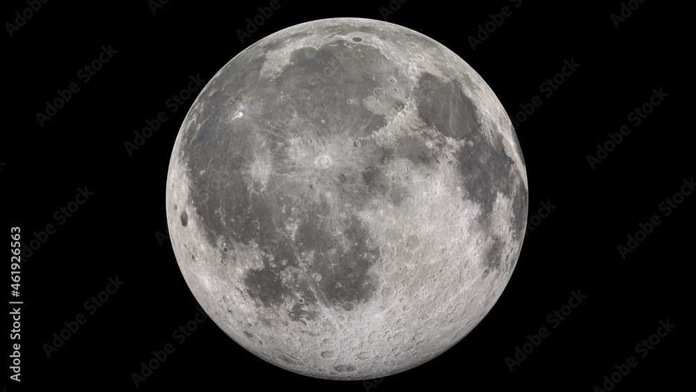 Realistic and Detailed Full Moon