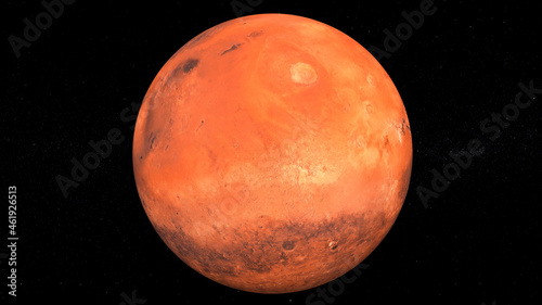 Fototapeta Naklejka Na Ścianę i Meble -  Realistic and Detailed Mars and Stars