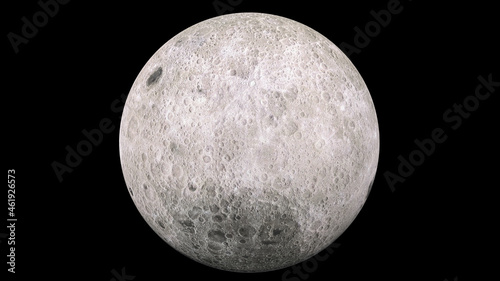 Valokuva Realistic and detailed full moon
