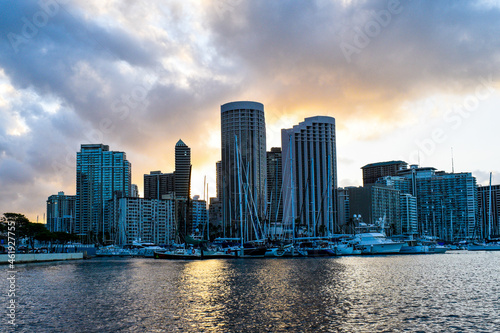 city skyline at dusk © Daniel