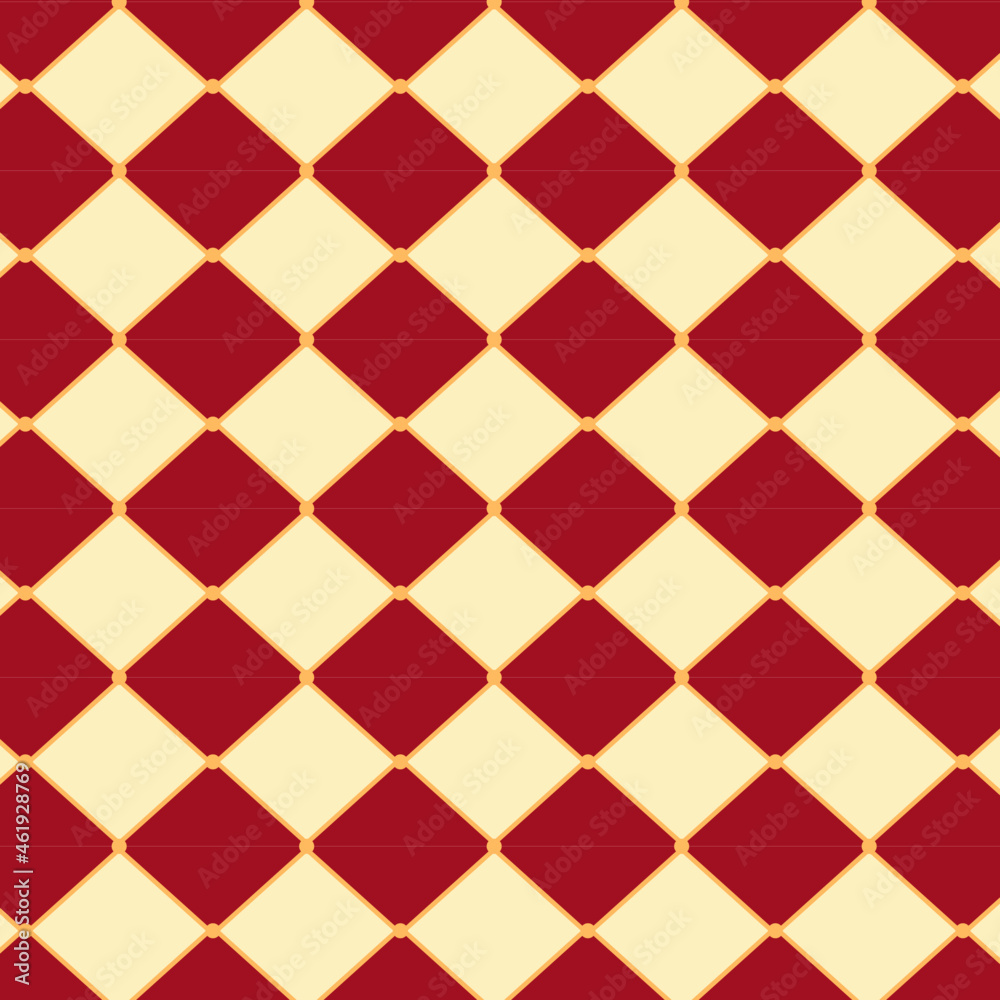 Red harlequin seamless pattern