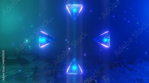 cyber, data, neon, cyberpunk, futuristic, digital, technology, blue, background, future, glow, city, street, town, district, abstract, tech, poster, steel, industry, construction, 3d rendering, statio