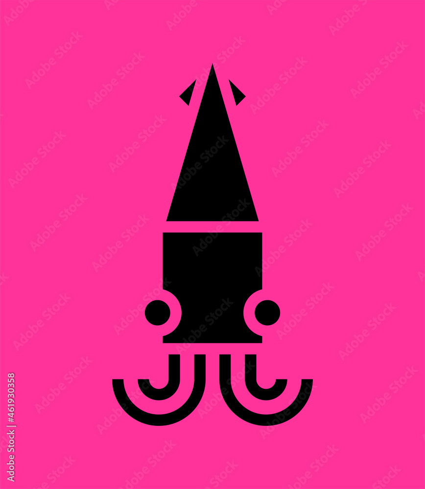 Squid game logo Concept version. Sign for movie squid game. Squid game logo Concept version. Sign for movie squid game.