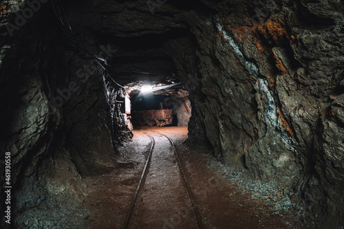 Obraz na plátně Exciting visitor mine Finstergrund near Wieden in the Black Forest